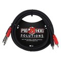 Galaga Pig Hog PDR1403 3 ft. Dual RCA Male to Dual 0.25 in. Mono Male Dual Cable PDR1403